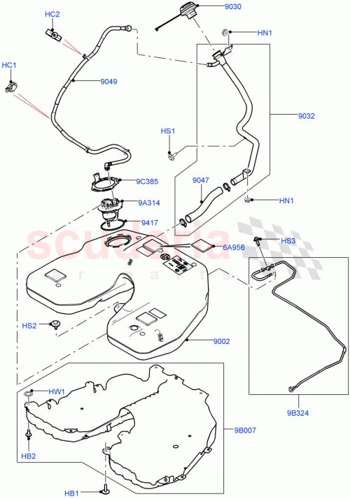 Part Diagram for Land Rover LR124692