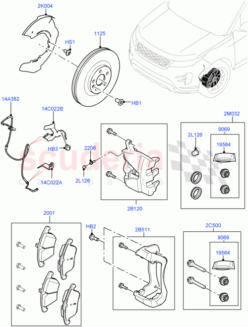 Part Diagram for Land Rover LR140733