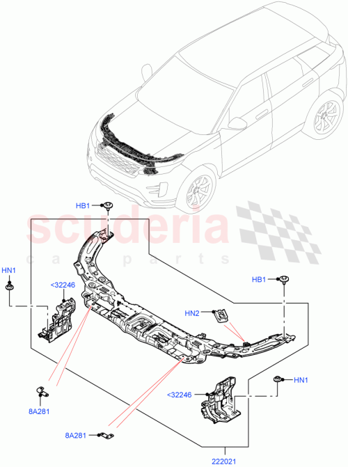 Part Diagram for Land Rover LR125670