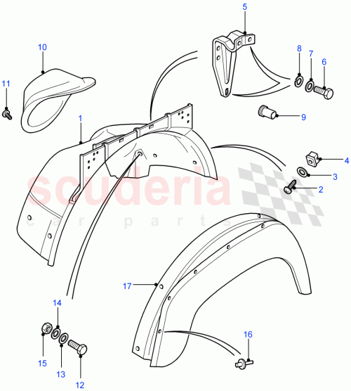 Part Diagram for Land Rover AB614061L