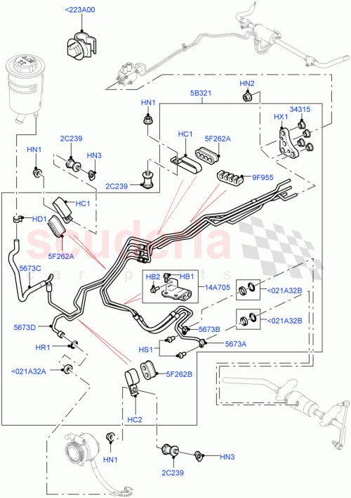 Part Diagram for Land Rover FY108046