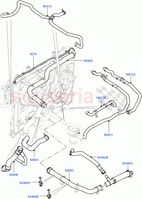 Part Diagram for Land Rover LR057611