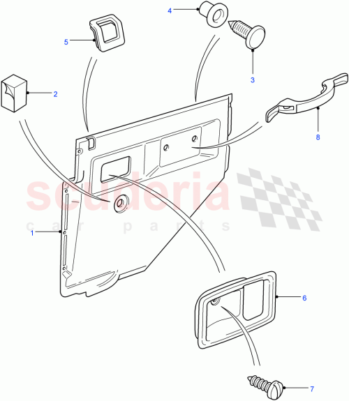 Part Diagram for Land Rover MWC9136