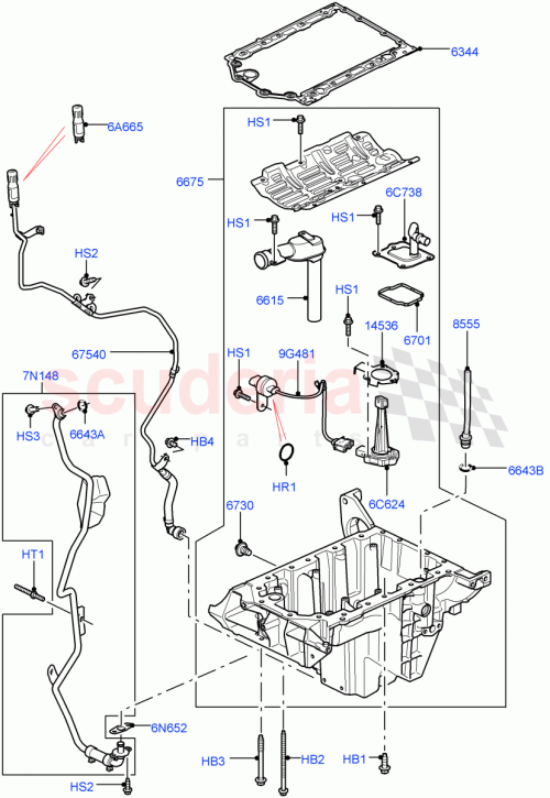 Part Diagram for Land Rover LR038744