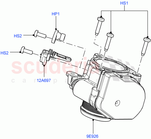 Part Diagram for Land Rover RYP501060