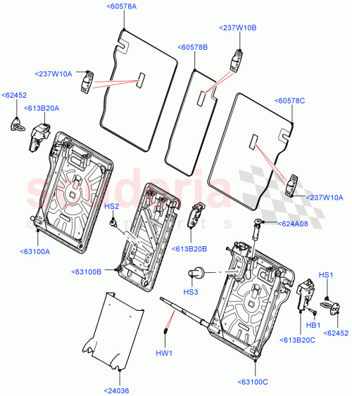 Part Diagram for Land Rover LR132151