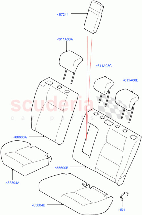 Part Diagram for Land Rover LR112908