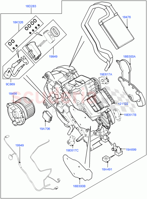 Part Diagram for Land Rover LR035730