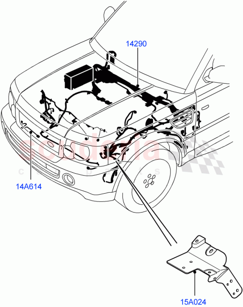 Part Diagram for Land Rover LR020883