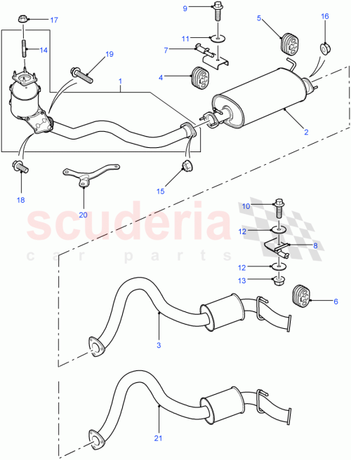 Part Diagram for Land Rover PMB500040