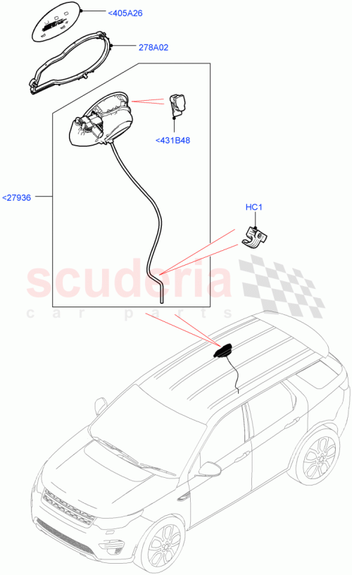 Part Diagram for Land Rover LR127087