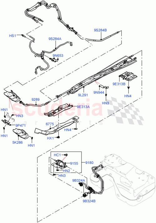 Part Diagram for Land Rover LR110785