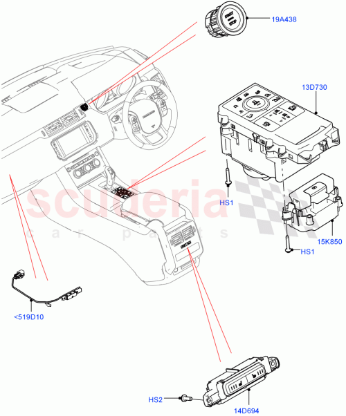 Part Diagram for Land Rover LR052503