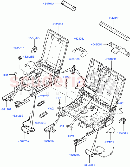 Part Diagram for Land Rover LR066215