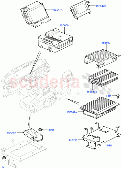 Part Diagram for Land Rover LR020095