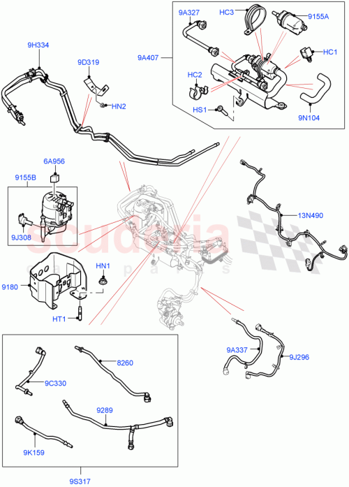 Part Diagram for Land Rover LR154224