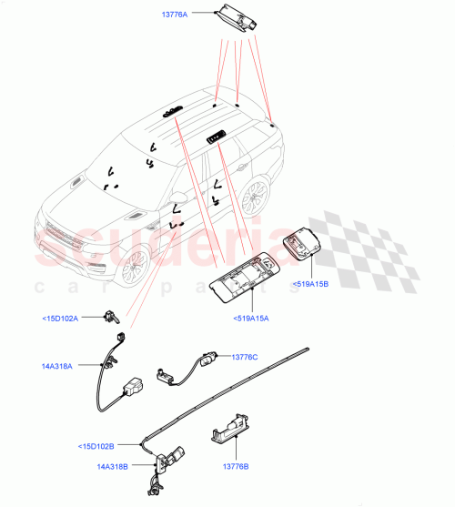 Part Diagram for Land Rover LR116254