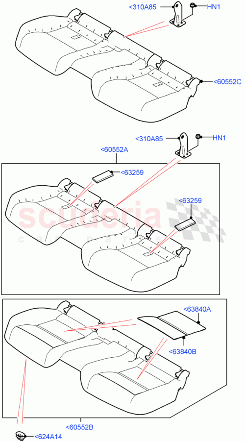 Part Diagram for Land Rover LR128686