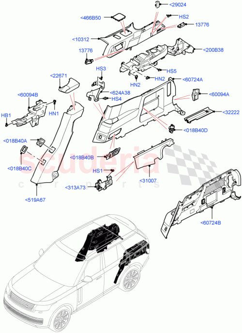 Part Diagram for Land Rover LR151281