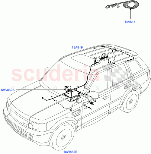Part Diagram for Land Rover YMW504800