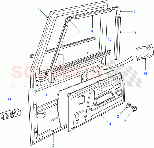 Part Diagram for Land Rover BDG710010