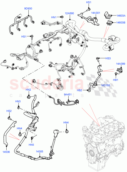 Part Diagram for Land Rover LR145131