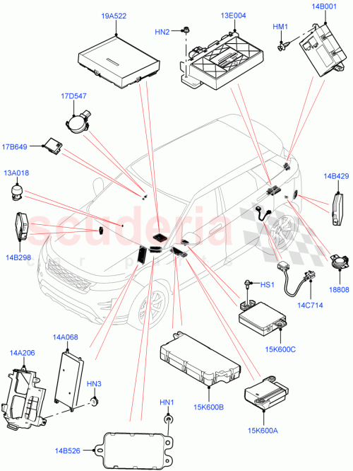 Part Diagram for Land Rover LR132795