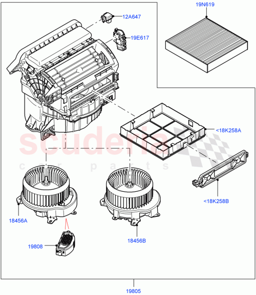 Part Diagram for Land Rover LR131058