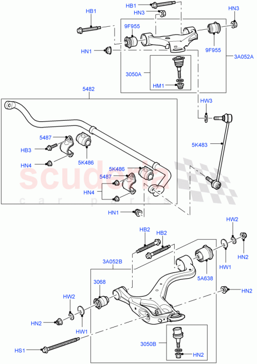 Part Diagram for Land Rover RBL500660