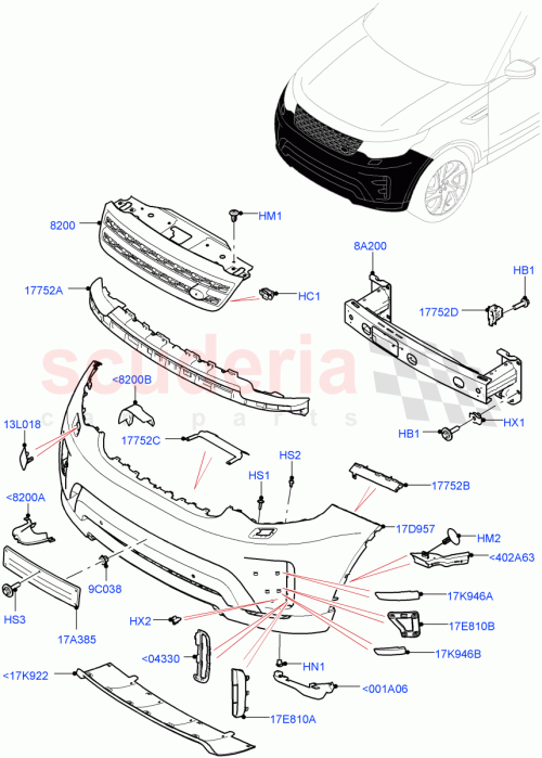 Part Diagram for Land Rover LR106937
