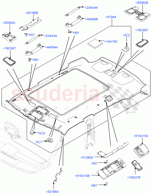 Part Diagram for Land Rover LR087632
