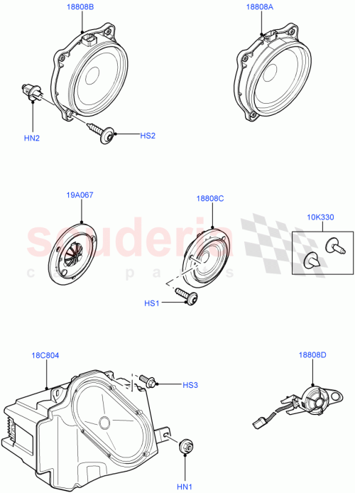 Part Diagram for Land Rover LR018045