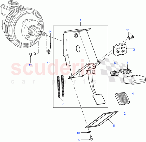 Part Diagram for Land Rover SKB500360