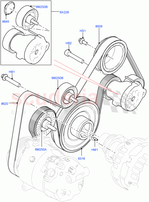 Part Diagram for Land Rover LR138946