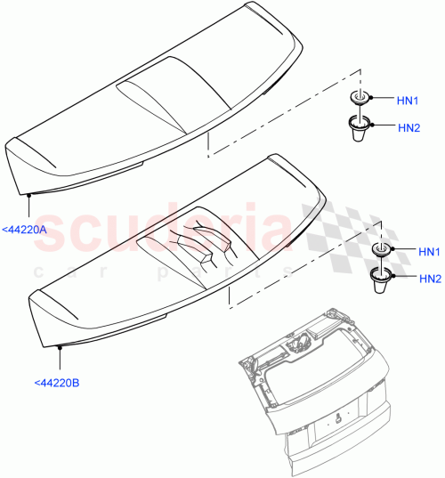 Part Diagram for Land Rover LR095274