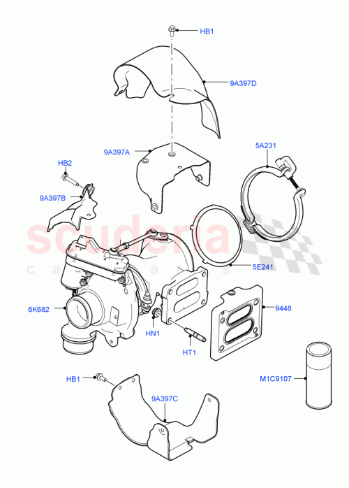 Part Diagram for Land Rover LR091557