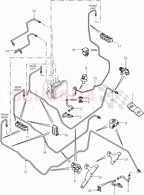 Part Diagram for Land Rover LR033122