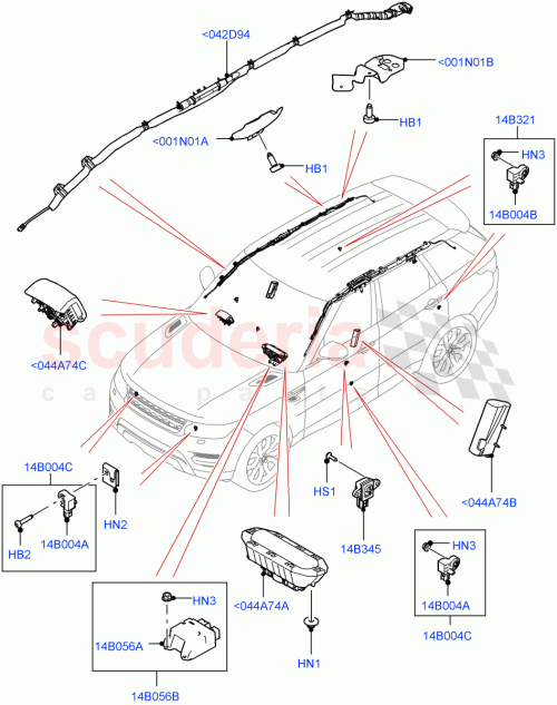 Part Diagram for Land Rover LR111597