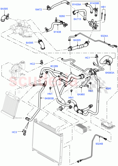 Part Diagram for Land Rover PYC500270