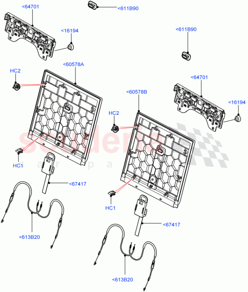 Part Diagram for Land Rover LR007161