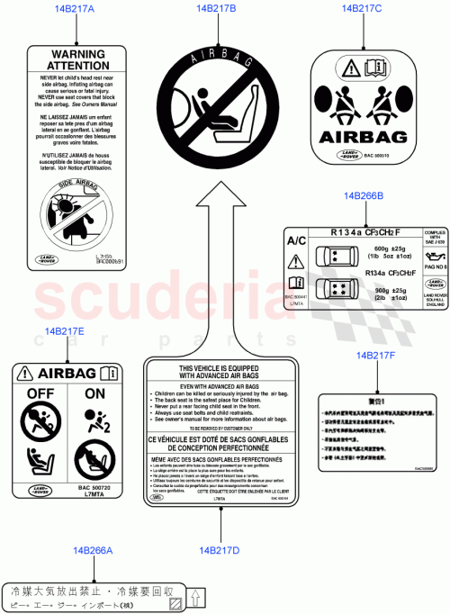Part Diagram for Land Rover BAC501410