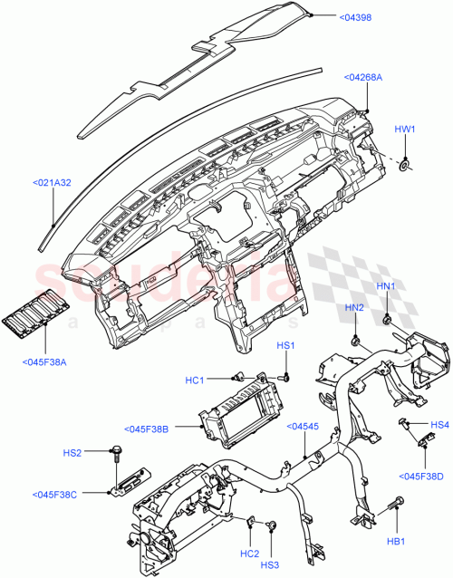 Part Diagram for Land Rover LR011551
