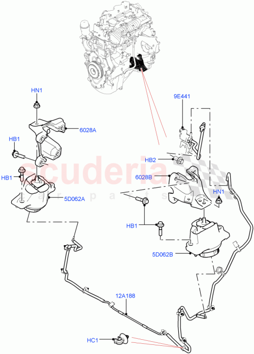 Part Diagram for Land Rover LR117099