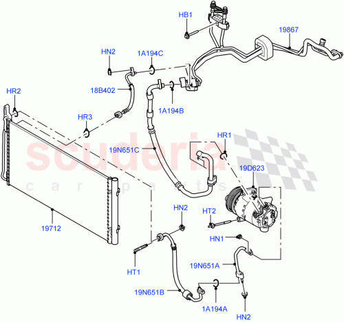 Part Diagram for Land Rover LR135657