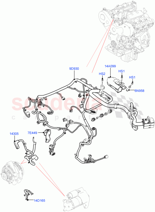 Part Diagram for Land Rover LR107822