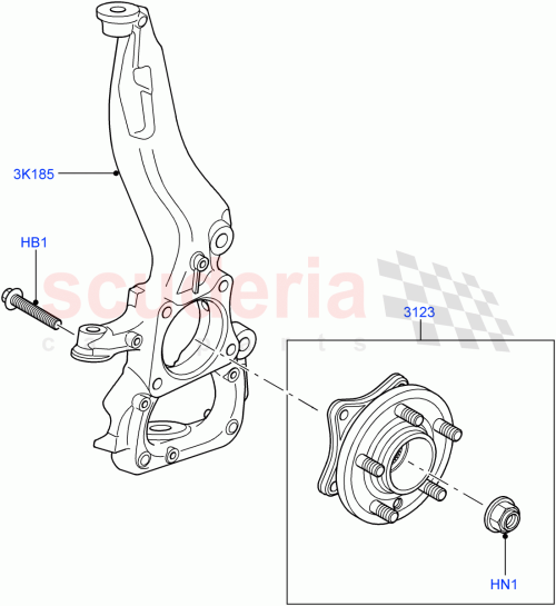 Part Diagram for Land Rover RFD500020