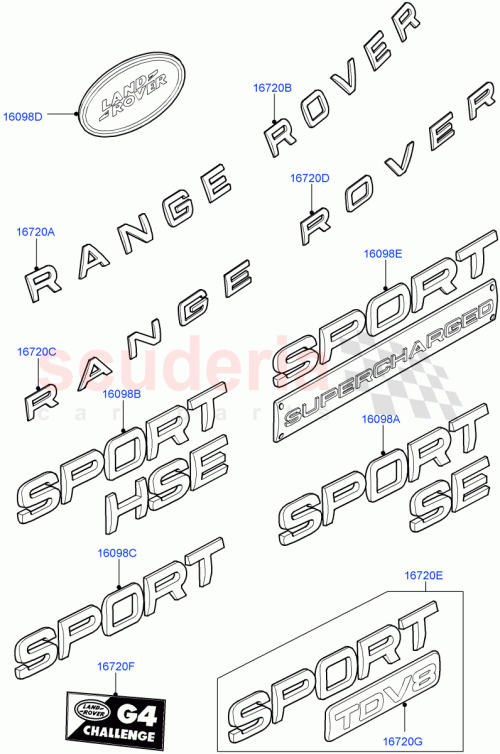 Part Diagram for Land Rover DAB500280MBJ