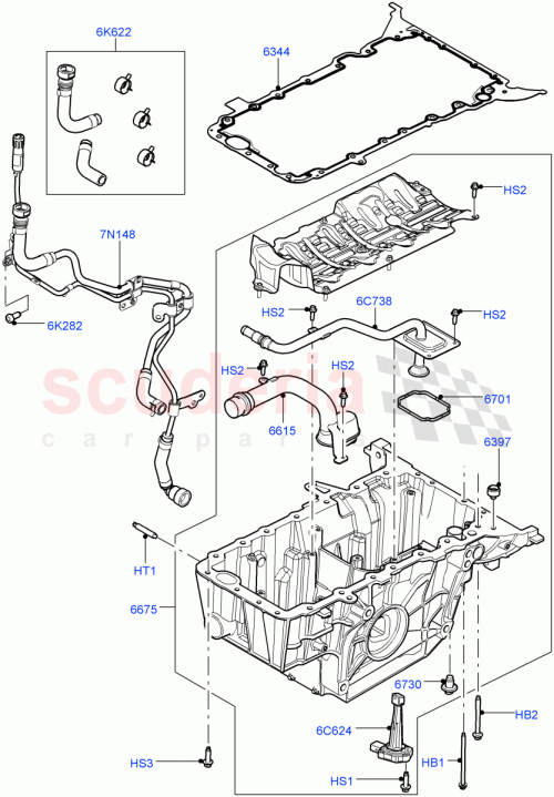 Part Diagram for Land Rover LR004356