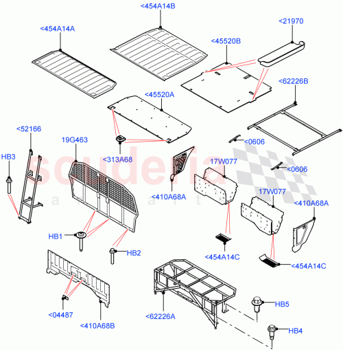 Part Diagram for Land Rover LR104075