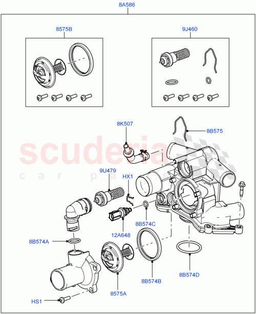 Part Diagram for Land Rover LR000241